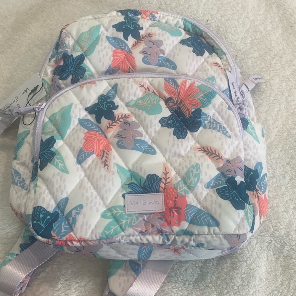 🆕💜Vera Bradley Ultralight Compact Backpack ”Tropical Floral”